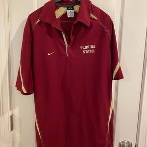 Florida State University Nike Dri Fit Polo. Size M